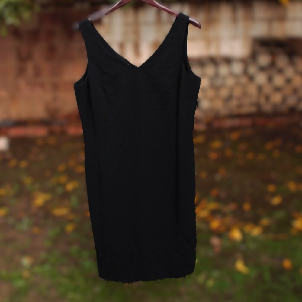 Jones New York Collection Platinum Black Cocktail Dress 14